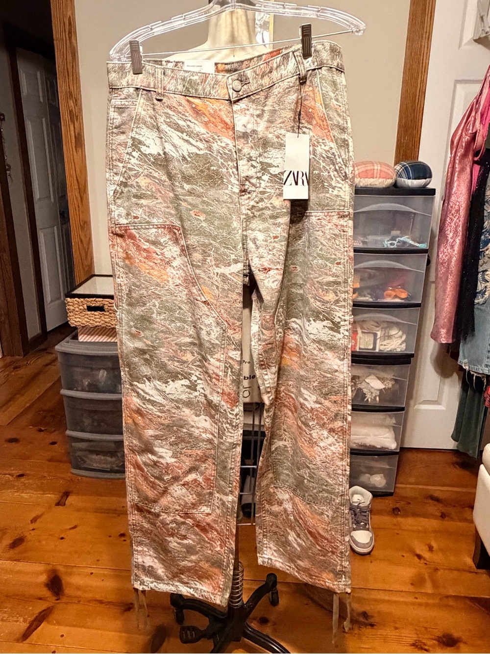 Zara Camo Jeans